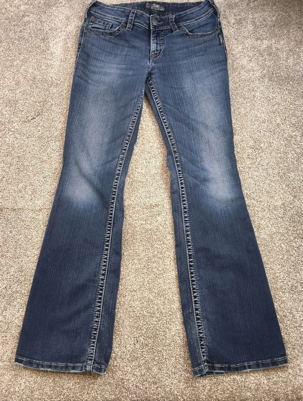 Silver Jeans Co. Women’s Suki Surplus Dark Bootcut Jeans 32x34